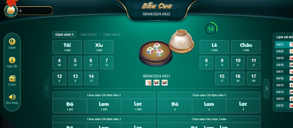 Giới thiệu game bầu cua tôm cá 123b đến game thủ